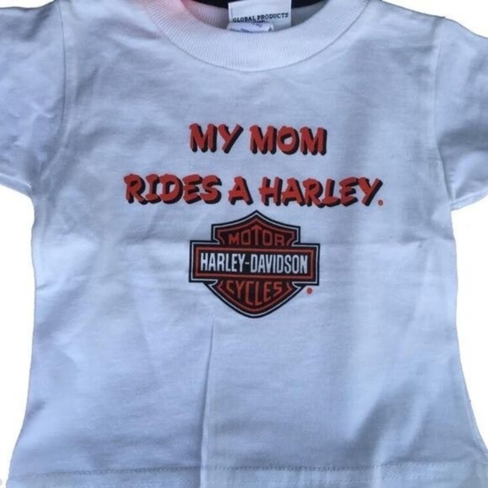 Harley-Davidson T-Shirt 18 Months My Mom Rides A Harley Tee Shirt Boys Girls NWT